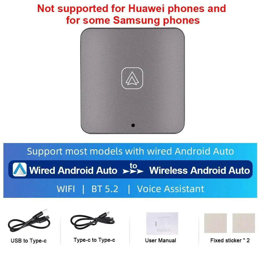 Podofo Wireless Android Auto CarPlay Adapter for VW and Audi