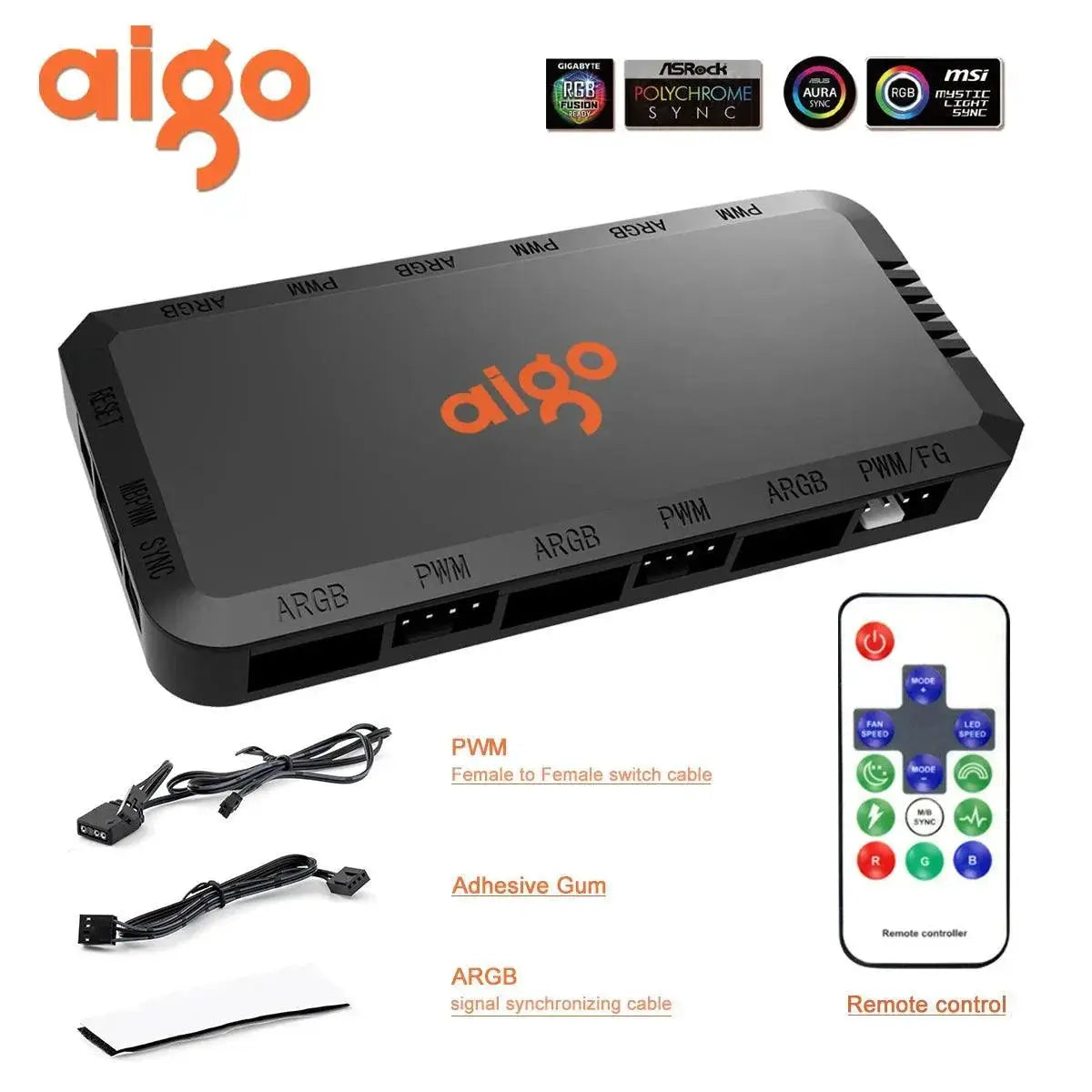 ARGB Speed Controller Hub For PC Cooling Optimization