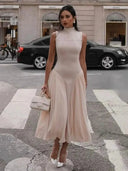 Flattering Mesh Midi Dress for Women