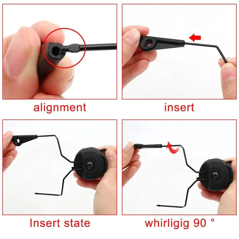 Hearangel Tactical Earmuff Rail Adapters For Walker Gear