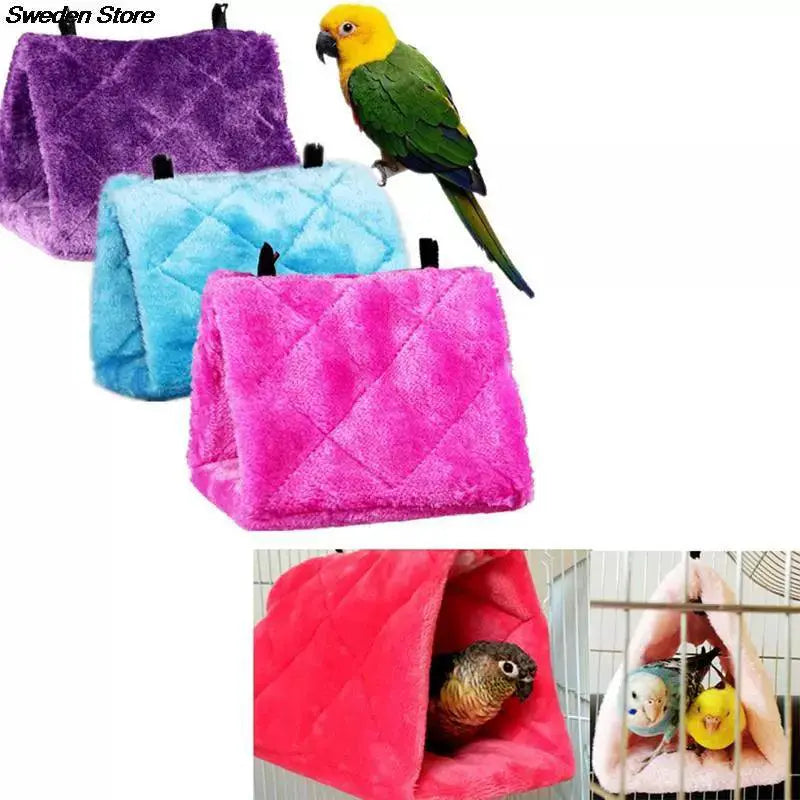 Cozy Bird Hammock House Plush Winter Nest Parrots Budgies