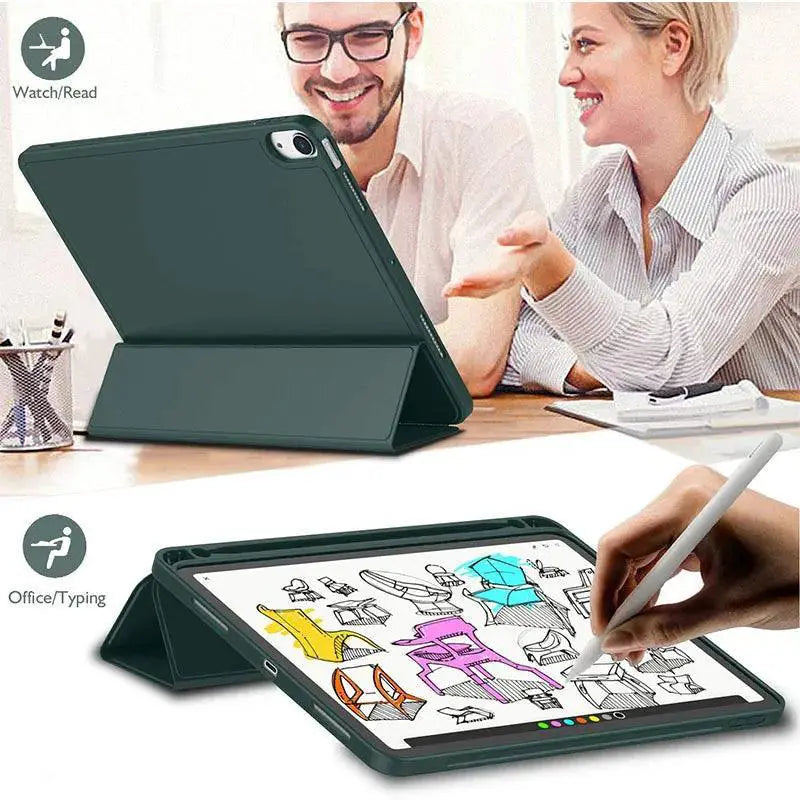 Ipad Pro Waterproof Shockproof Pencil Holder Case Funda
