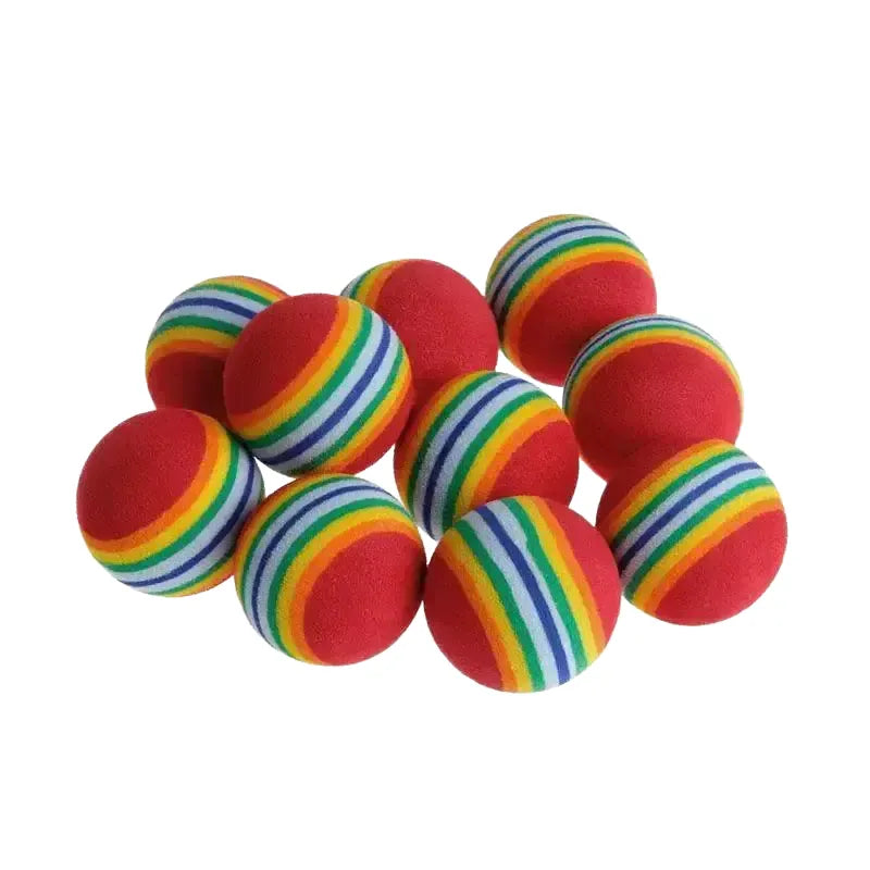 Active Play Cat Toy Ball Set for Fetch — as shown