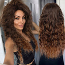 Voluminous Curl Wig for Women with Ombre