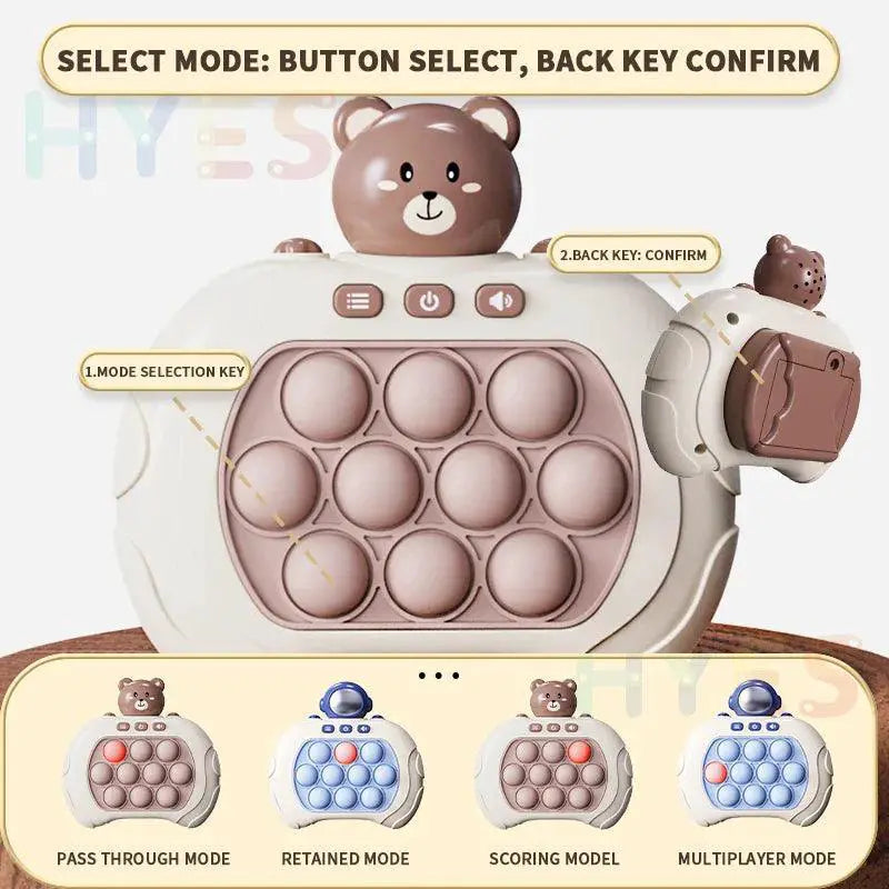 Pop Quick Bubble Game Machine Whac A Mole Toy Fun Deluxe