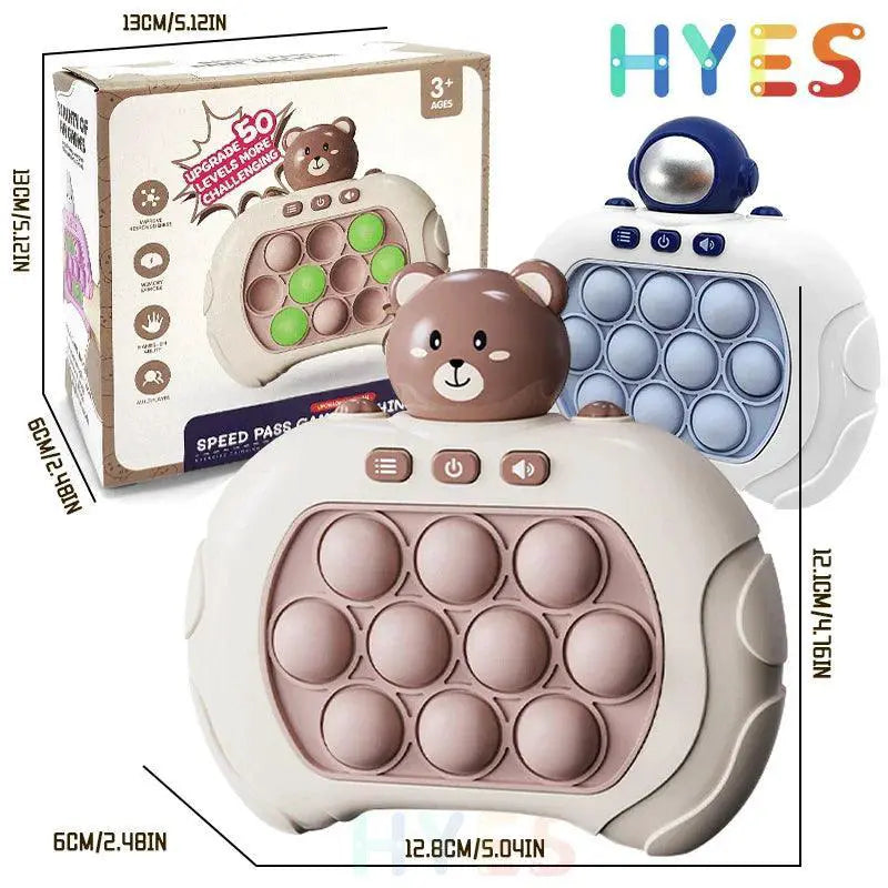 Pop Quick Bubble Game Machine Whac A Mole Toy Fun Deluxe