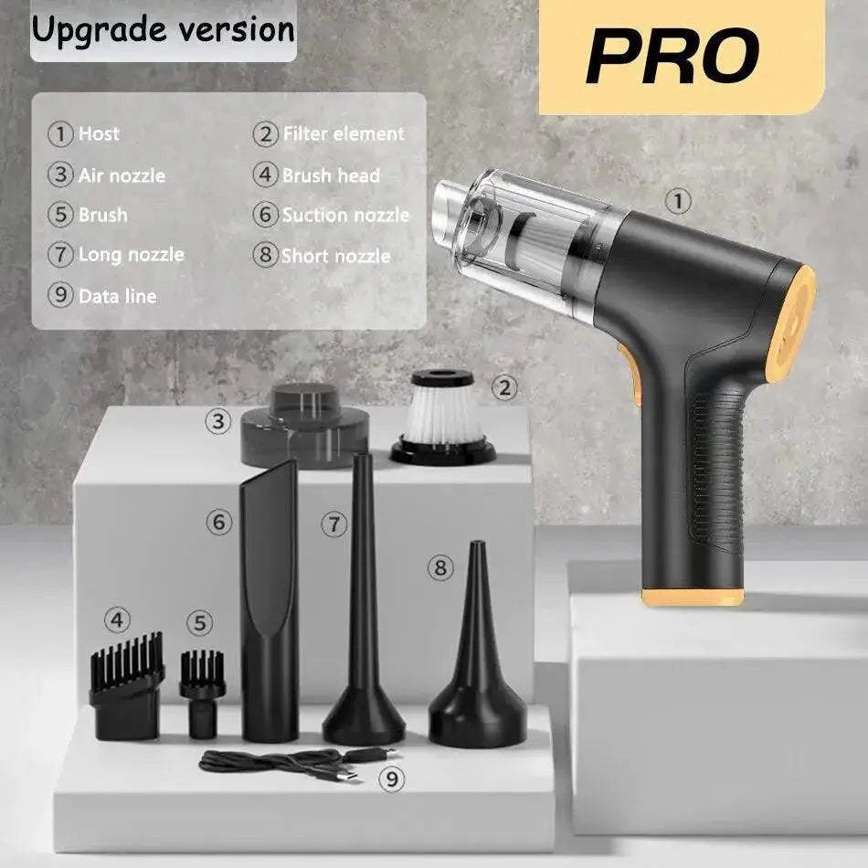 Handheld Vehicle Vacuum Cleaner With Powerful Cyclone Filter