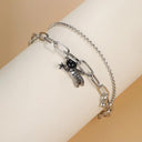 Radiant Heart Chain Bracelet Y2K Zircon Womens Jewelry