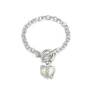 Radiant Heart Chain Bracelet Y2K Zircon Womens Jewelry