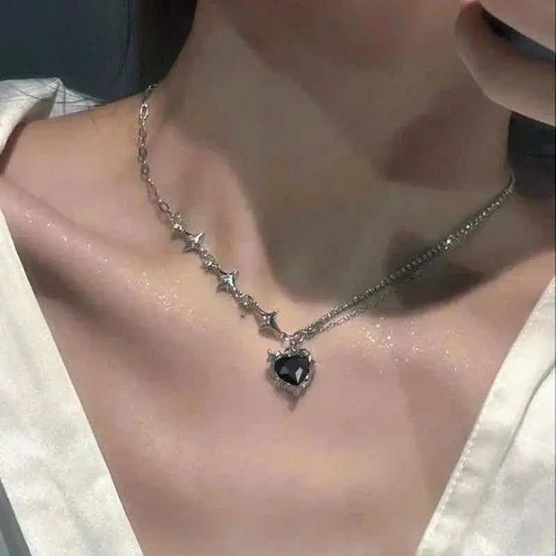 Elegant Crystal Heart Sleep Tracker Necklace For Women