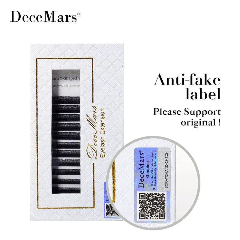 DeceMars YY Black Eyelash Extensions Bold Glamorous Look