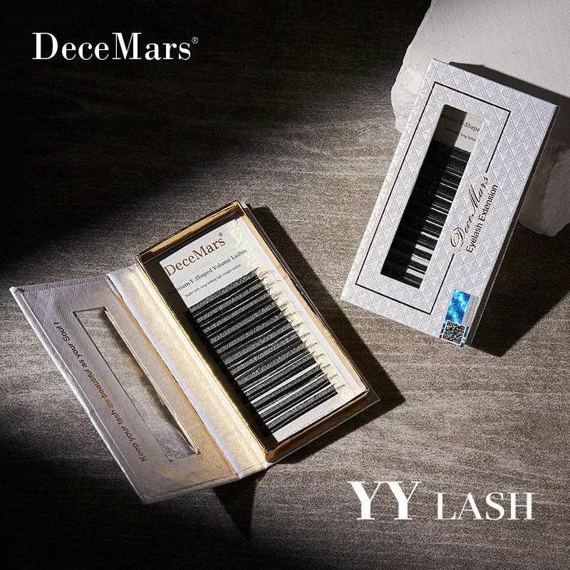 DeceMars YY Black Eyelash Extensions Bold Glamorous Look
