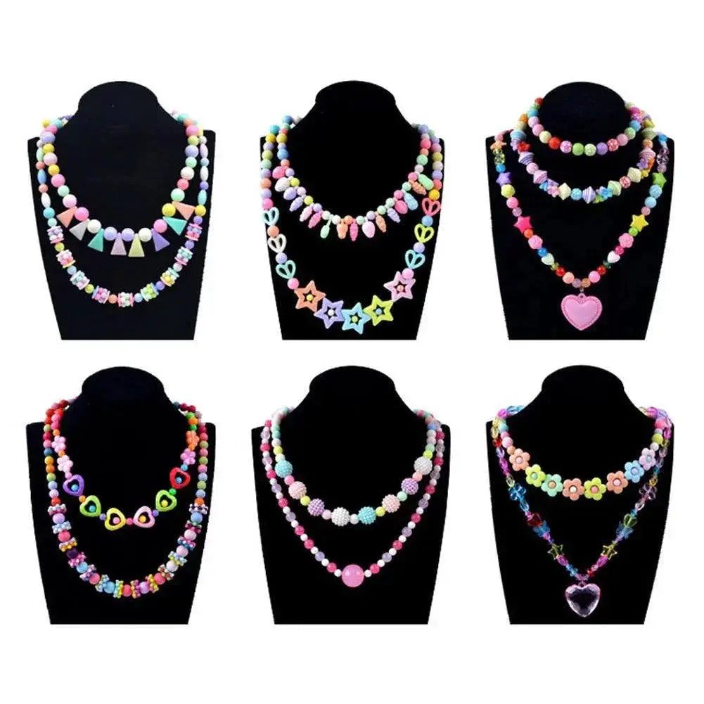 500 Colorful Beads Jewelry Making Kit Spark Creativity Gift