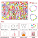 500 Colorful Beads Jewelry Making Kit Spark Creativity Gift