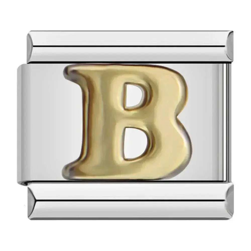 Stainless Steel Letter Charm Bracelet Kit Custom Jewelry