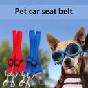 Dual Dog Car Seat Belt Leash For Pet Safety While Traveling