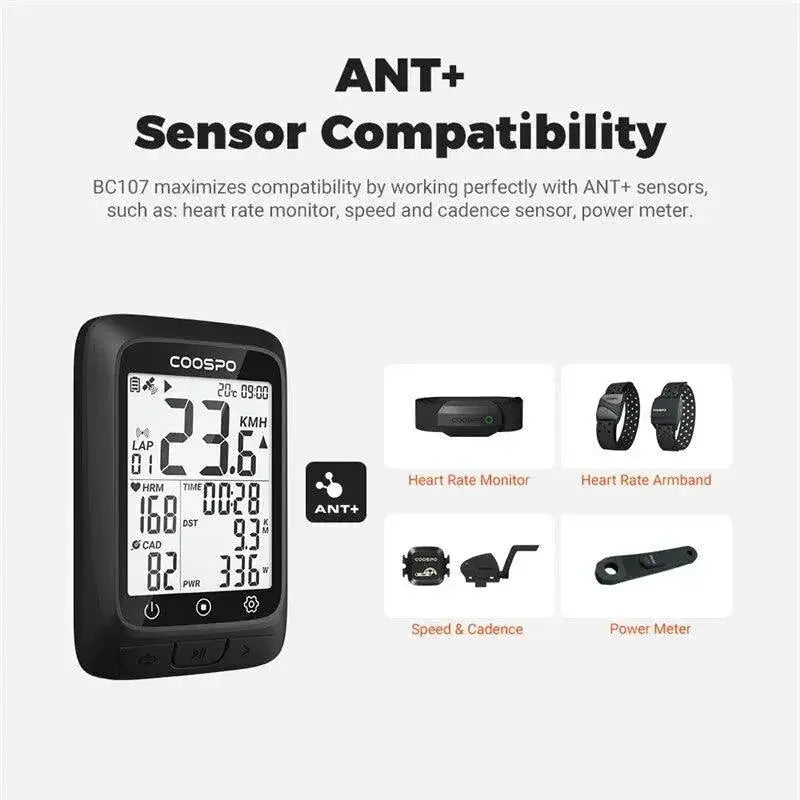 COOSPO BC107 GPS Bike Computer For Enhanced Cycling