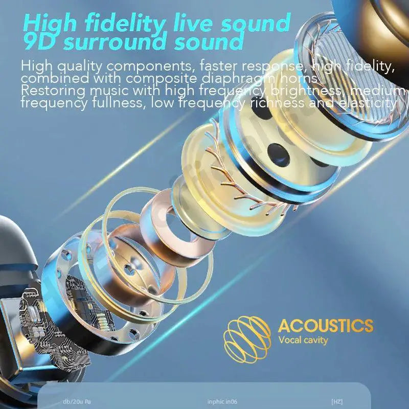 Bone Conduction Wireless Gaming Headphones HiFi Sound