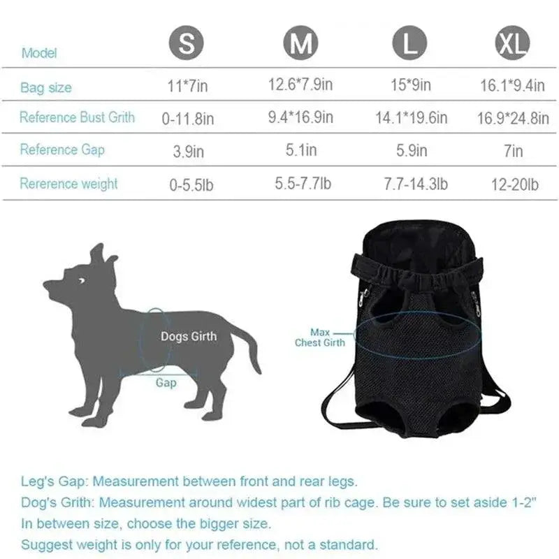 TrailPaw Breathable Mesh Dog Carrier Backpack Outdoor Fun