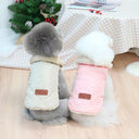 Winter Fur Collar Small Dog Cat Jacket Windproof Coat