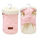 Winter Fur Collar Small Dog Cat Jacket Windproof Coat