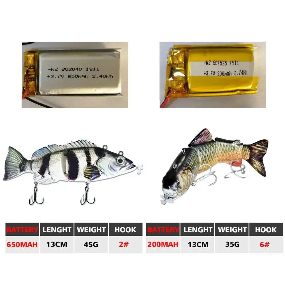 Robotic Led Fishing Lures With Advanced Swimming Technology