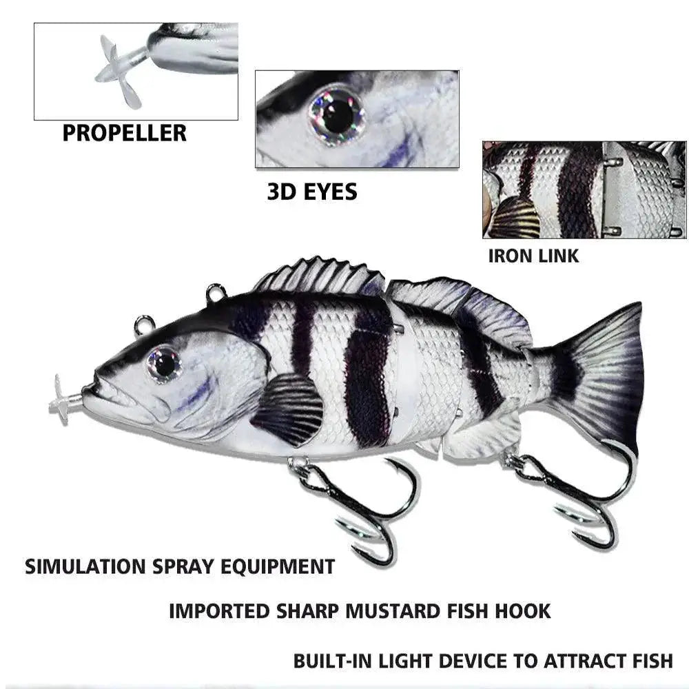 Robotic Led Fishing Lures With Advanced Swimming Technology