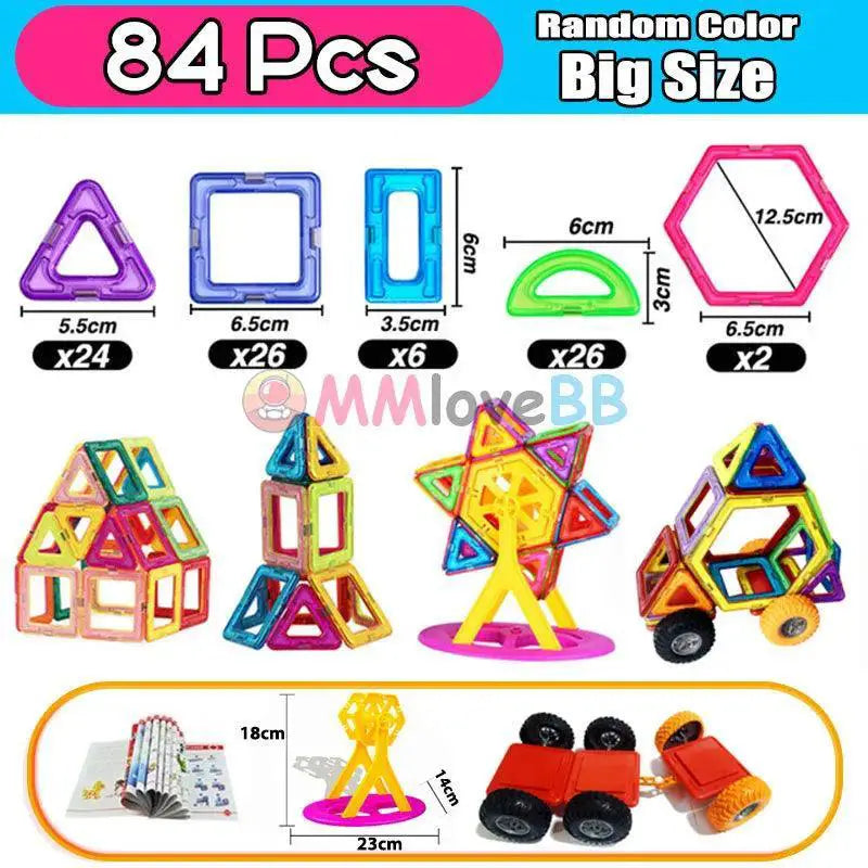 Magnetic Building Blocks Set For Boys Creative Constructor