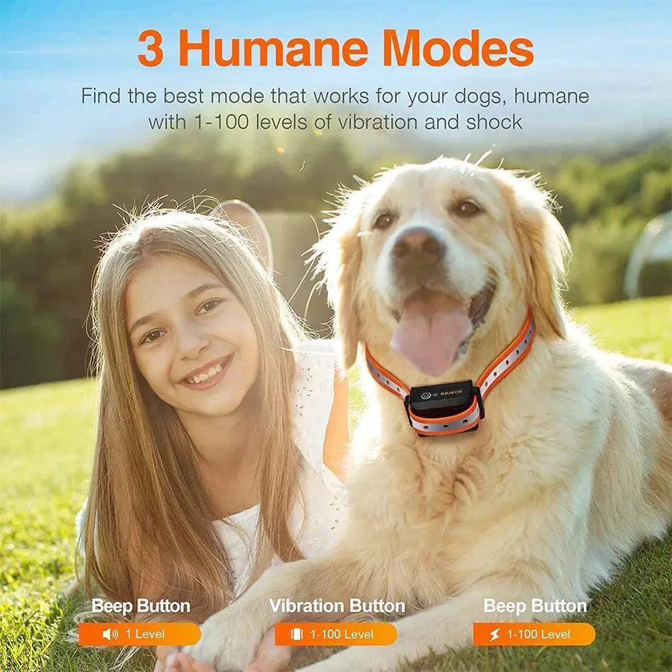 ROJECO Electric Dog Training Collar Remote Bark Control