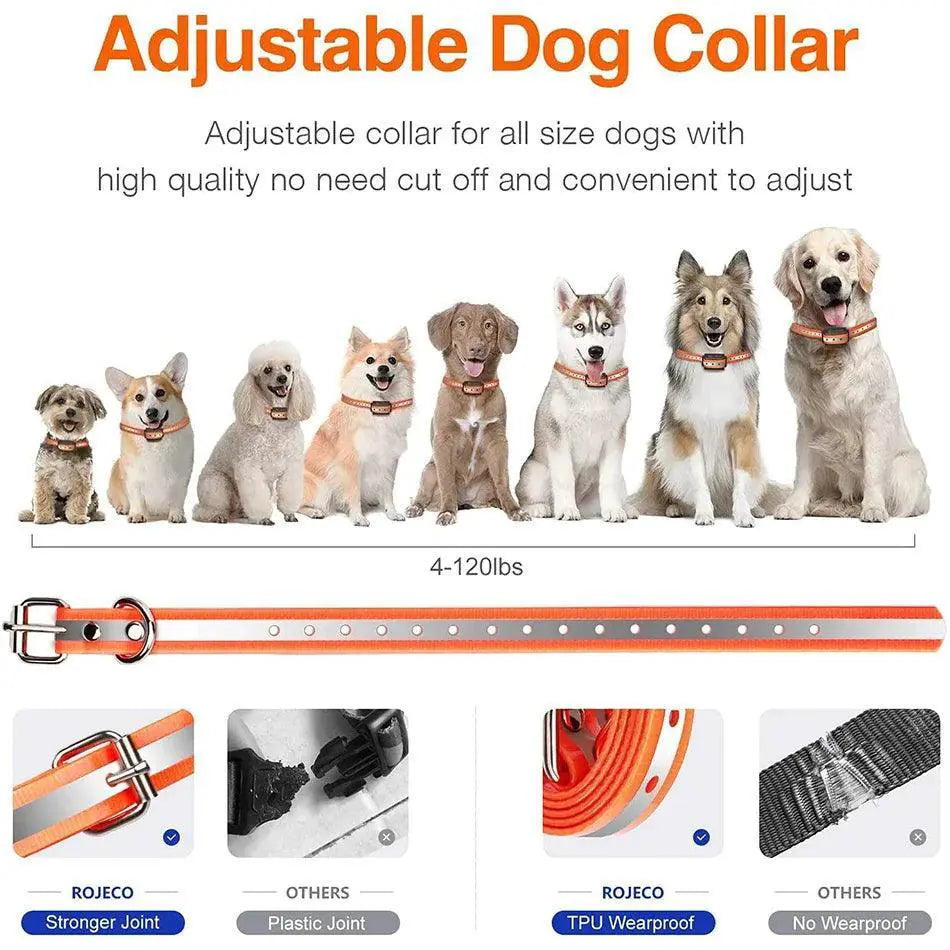 ROJECO Electric Dog Training Collar Remote Bark Control