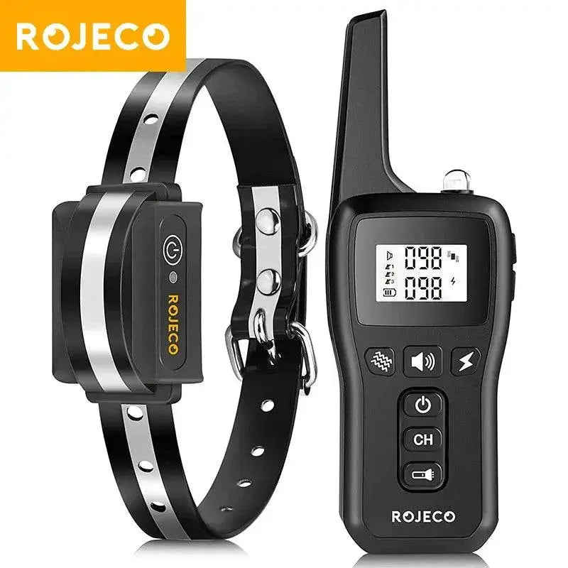 ROJECO Remote Control Bark Stop Dog Training Collar