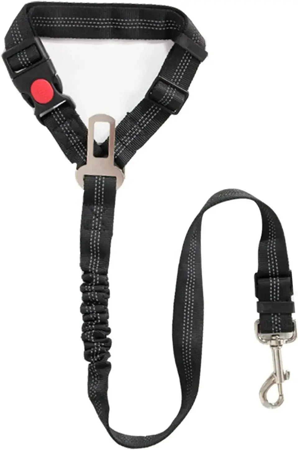 Dog Vehicle Harness With Headrest Restraint For Safe Travel