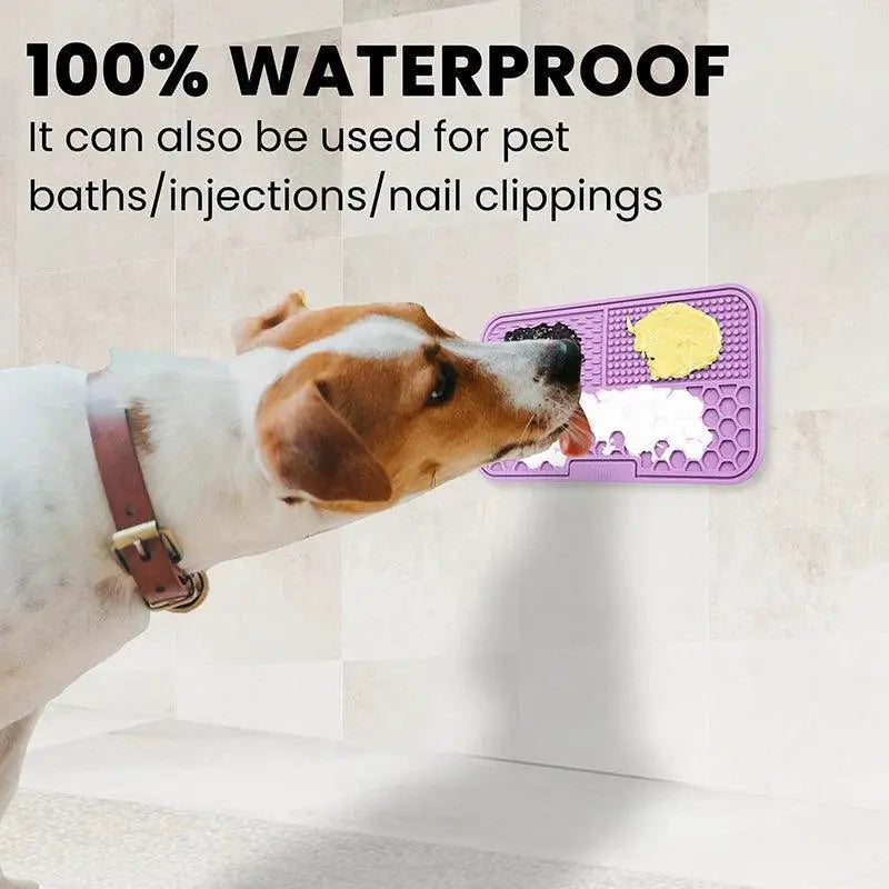 Slow Feeder Silicone Pet Placemat Promotes Healthy Eating