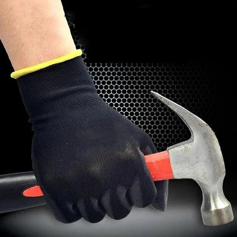 Durable Polyurethane Work Gloves for Carpenter Comfort Grip