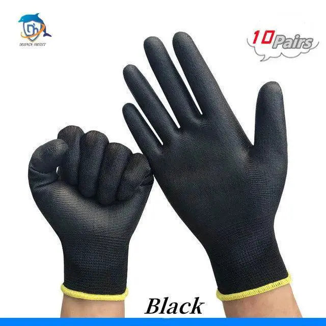 Durable Polyurethane Work Gloves for Carpenter Comfort Grip