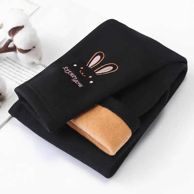 Cozy Bunny Kids Leggings Winter Fashion For Girls Warm