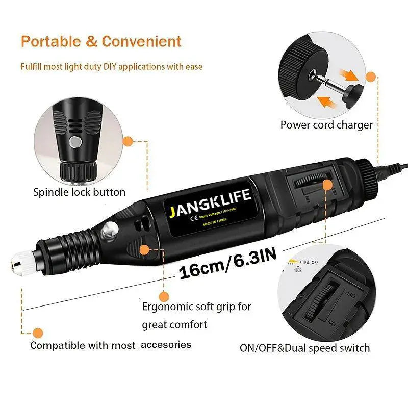 Mini Electric Carving Pen Rotary Tool Kit For Grinding