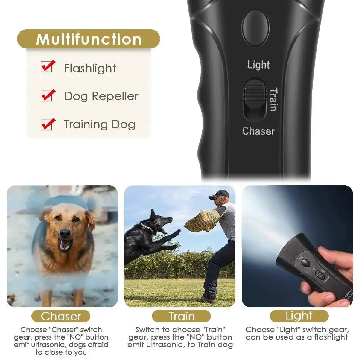 Ultrasonic Dog Bark Repellent Advanced Training Tool