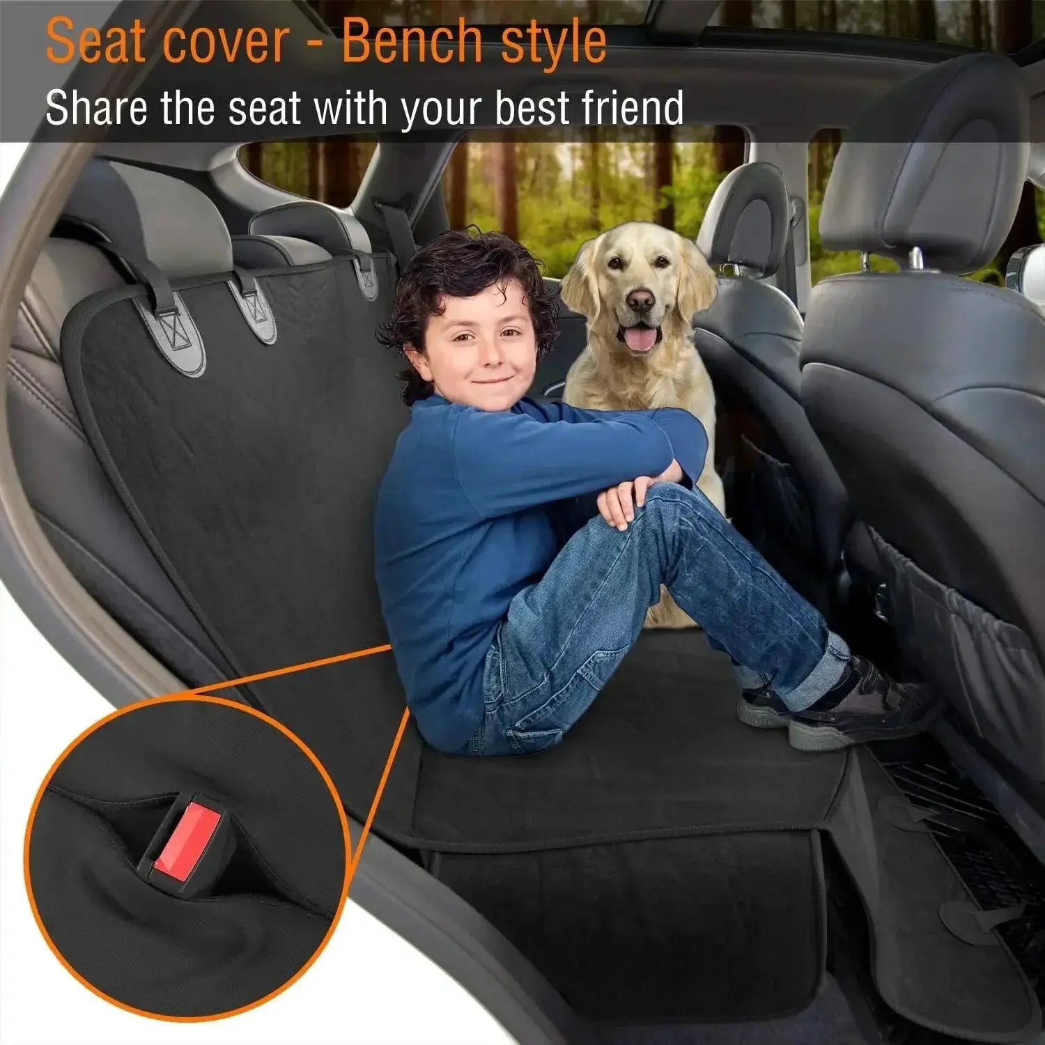 PetGuard Waterproof Dog Car Seat Cover Protects Vehicle
