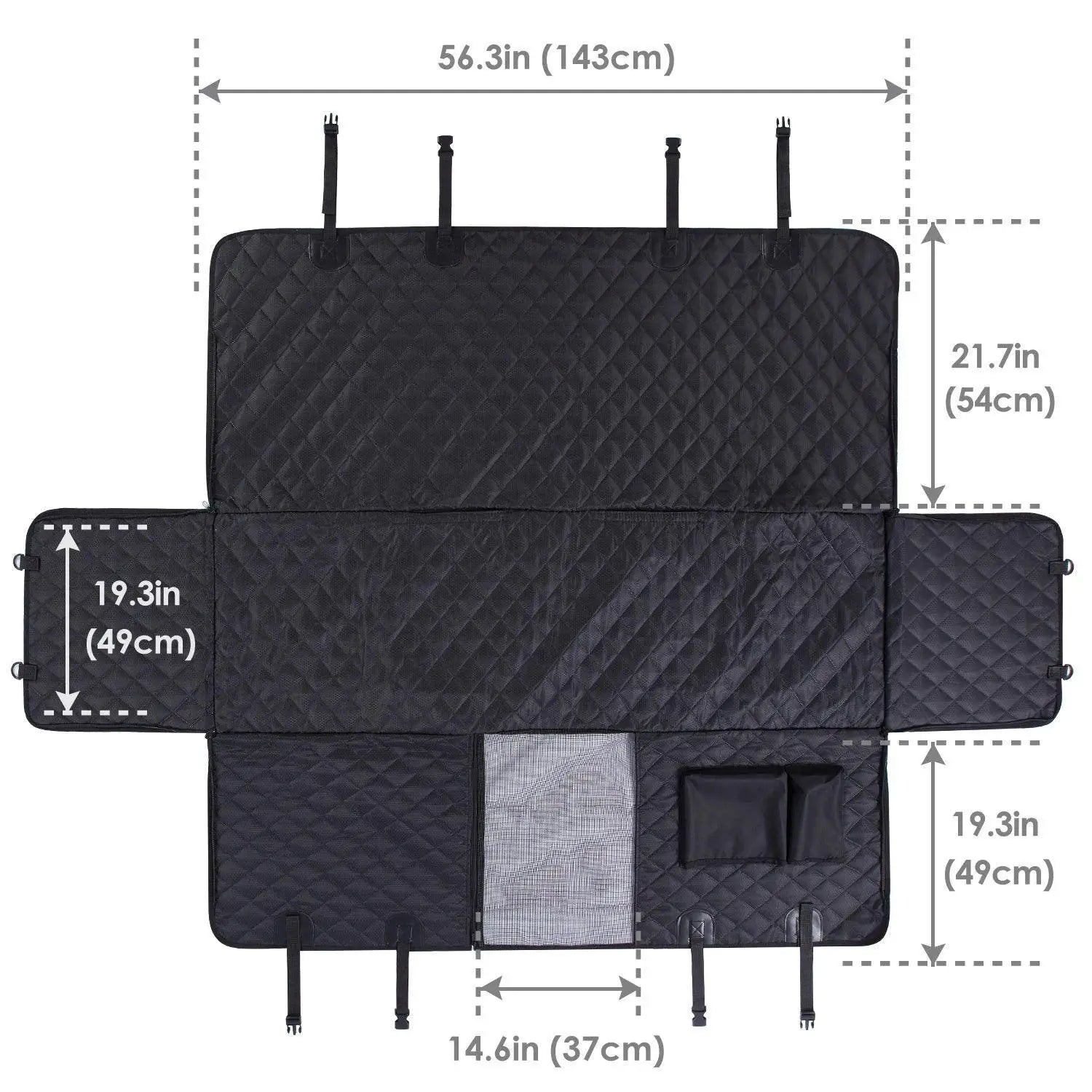 Waterproof Dog Transport Hammock for Backseat Comfort