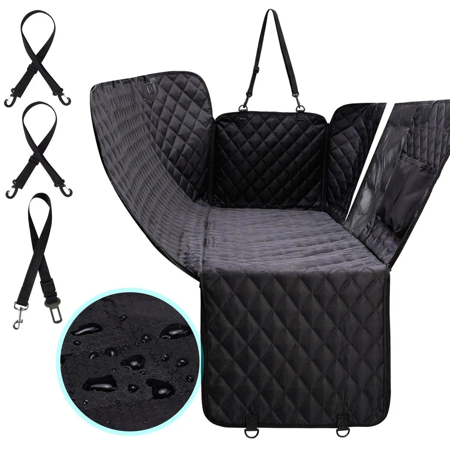 Waterproof Dog Transport Hammock for Backseat Comfort