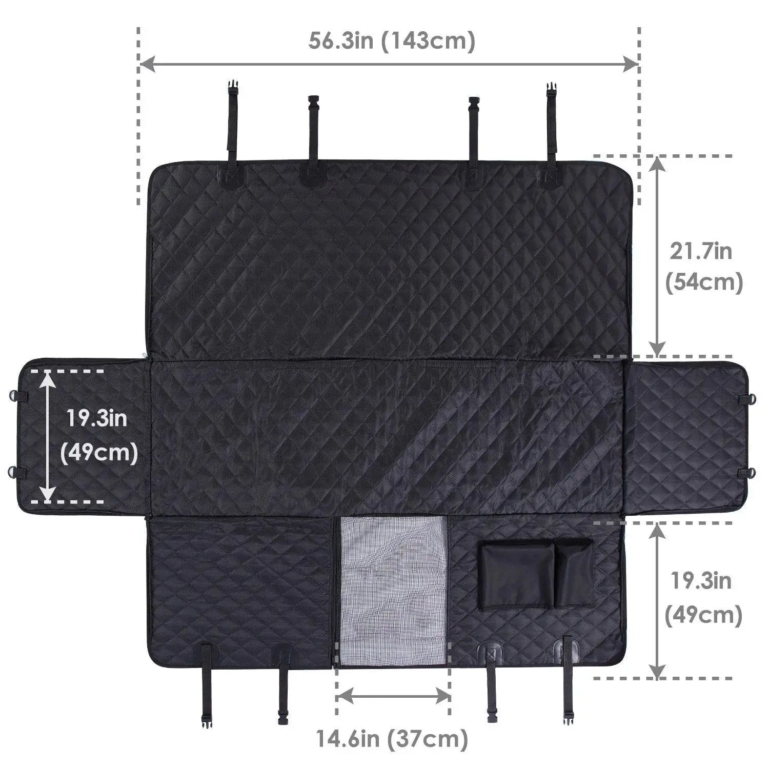 Pet Transport Hammock Car Seat Cover Waterproof Cats Dogs