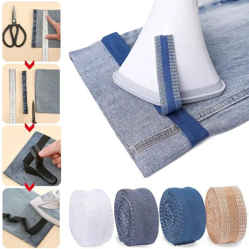 Self-Adhesive Pants Paste For DIY Jean Hem Fixer Solution