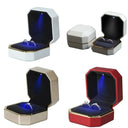 Glow Blue LED Ring Box For Proposals