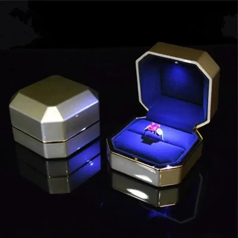 Led Light Jewelry Ring Box Ultimate Luxury Proposal