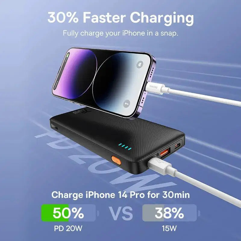 Baseus Airpow Turbo Power Bank for iPhone and Xiaomi