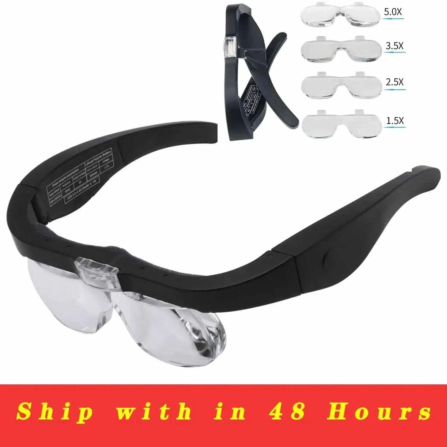 LED Magnifying Glasses With LED Lights For Precision Vision