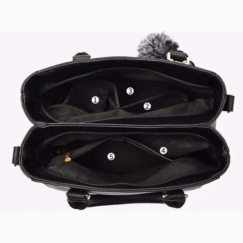 Elegant Embroidered Leather Crossbody Bag for Women