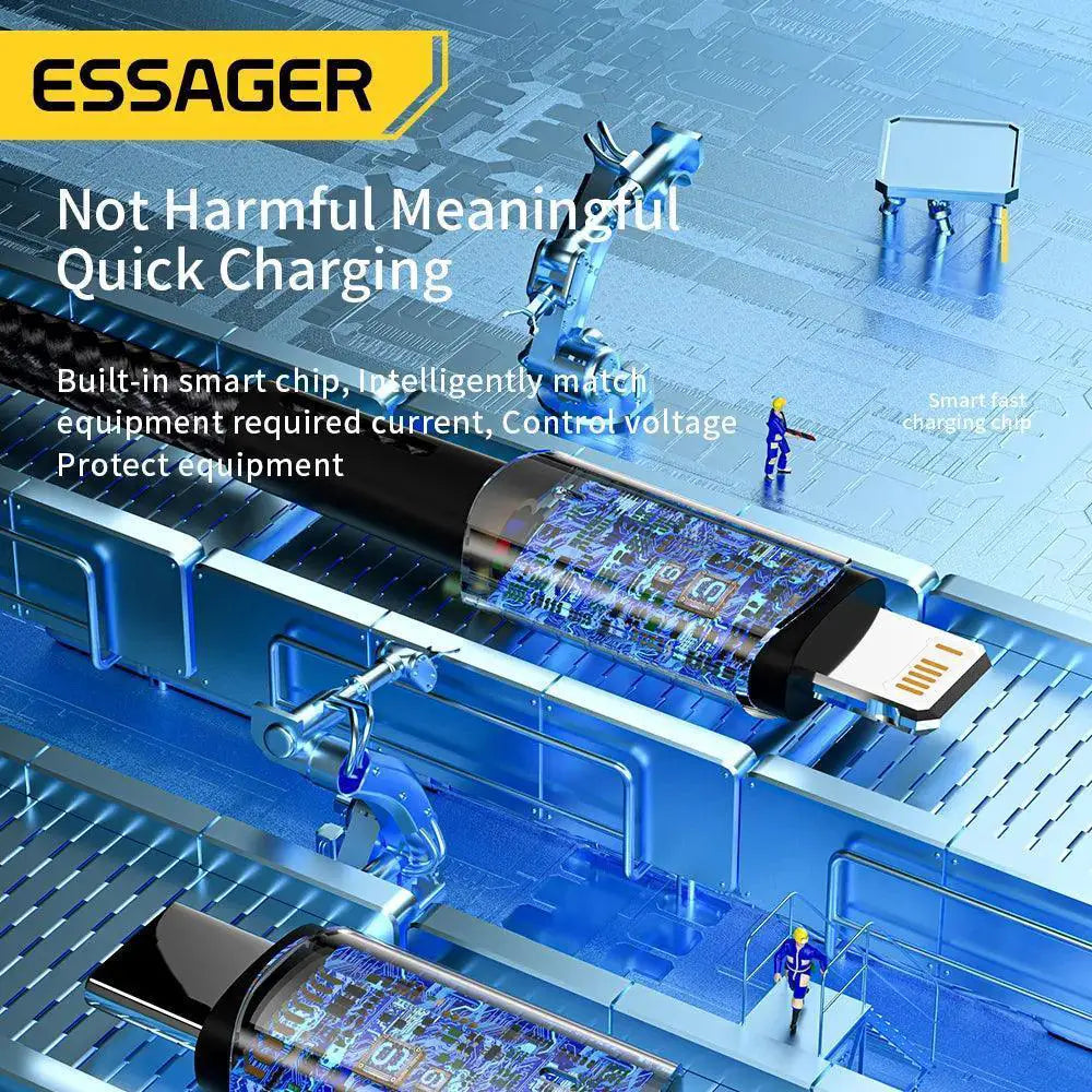 Essager USB C to Lightning Fast Charging Cable 20W Charger