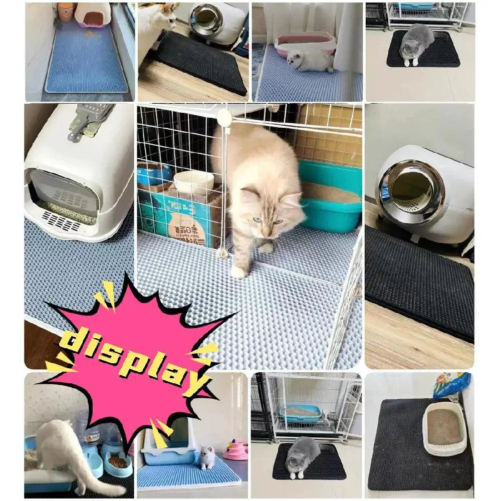 Cat Litter Mat Waterproof Double Layer Pad Clean Accessories